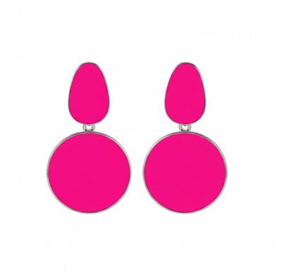 Estyle Jewels Colourful Round Enamel Earrings for Women & Girls Enamel Drops & Danglers