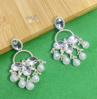 JEWERICHE IMITATION Glamorous Chandbali Earrings to Elevate Your Ethnic Look Alloy Chandbali Earring
