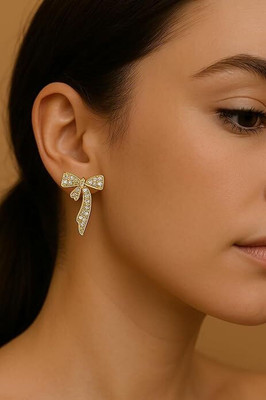 EDITION JEWELS Sparkling Bow Crystal Stud Earrings Crystal Alloy Stud Earring