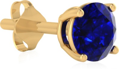 Iski Uski Lifestyle Festive Wear Blue Sapphire Earrings Blue Sapphire Sterling Silver Stud Earring