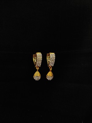 DHARM JEWELS Fancy Jhumkhas And Chanbali Earings For Womens And Girls. Diamond Alloy Jhumki Earring