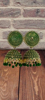 Suhana enterprise suhana enterprise kundan jhumka Alloy Jhumki Earring