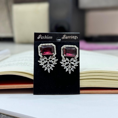 Charms Designer Crystal Diamond Alloy Drop Earring Alloy Drops & Danglers