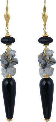 Pearlz Ocean Gratifying Agate, Quartz Alloy Drops & Danglers