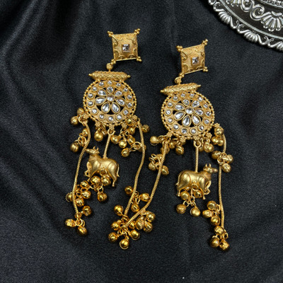 Banarashe Kashmiri Traditional Alloy Jhumki Earring