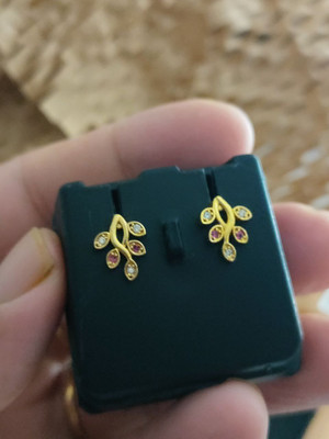 Bhagavati creation Bhagavati Brass Stud Earring