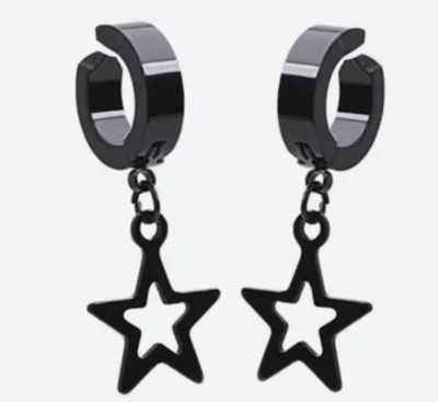 Vipunj Vedansh Enterprises Stylish Titanium Plated Star Earrings Stainless Steel Earring Set