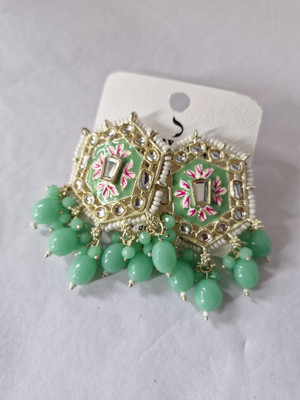 mumcollections Dugristyle Pink Classic Drop Earrings Alloy Earring Set