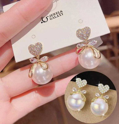 EARIC PEAL Korean Earring | Women Earring | Fashion Earring |heart shaped Earring For Girl Alloy Stud Earring