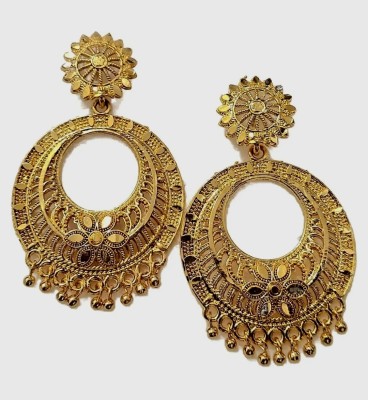 tirupaticollection GOLD PLATED Stud Ethnic Chandbali For Women- pair of 1 Alloy Drops & Danglers