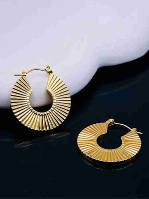 VAGHBHATT Circular Hoop Earrings Enamel Hoop Earring