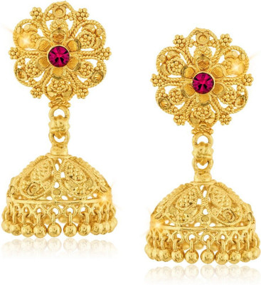 Vivaana 1gm Gold Plated Jhumka Alloy Jhumki Earring