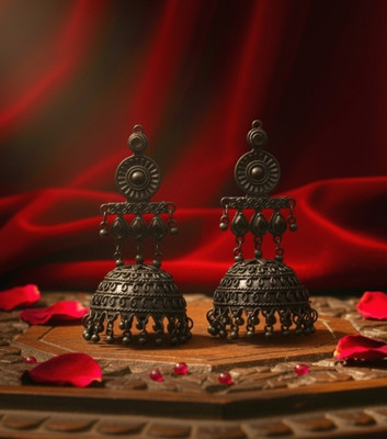 priyaainternational oxidised jhumka Alloy Jhumki Earring