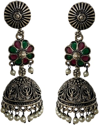 KSHIPRA Oxodised Silver Antique Earring For Women & Girls Alloy Drops & Danglers, Earring Set
