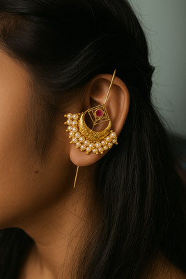 Shreeja Enterprises Chandra Earcuff Alloy, Alloy Cuff Earring, Cuff Earring