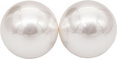 alya jewels White Pearl Alloy Stud Earring