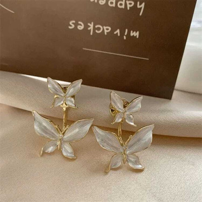 La Nihayata BUTTERFLY EARRINGS Alloy Stud Earring