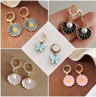 Alasca Exquisite Earring Set Collection Brass Drops & Danglers