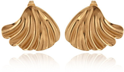 RareBlings Golden Tides Studs Stainless Steel Stud Earring