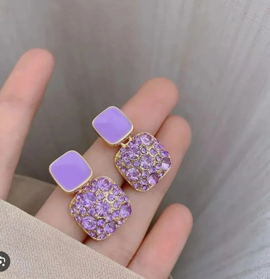 JRISSY Stylish western shiny latest fancy designer korean earring Alloy Stud Earring