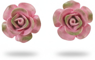 AARCHIS TRENDS Trendy Rose Earrings For Women Stainless Steel Stud Earring