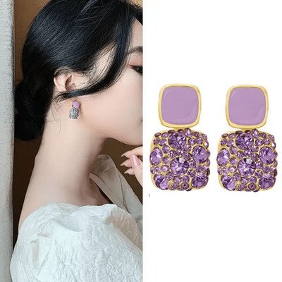 Siya Naturals Crystal Drop Earrings For Girls Korean Jewellery Crystal Alloy Drops & Danglers Crystal Alloy Earring Set