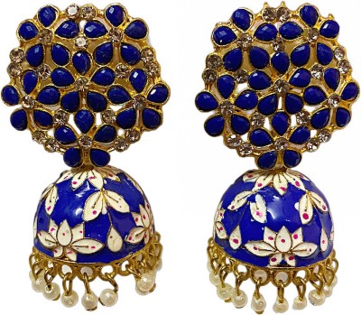 Batuliis online fashion Floral Shape Earrings For Women & Girls Jhumka Jhumki Beads Brass, Alloy Jhumki Earring