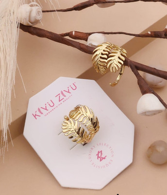 CHESTHA ONLINE STORE ANTI TARNISHED RING Emerald Gold Earring Set