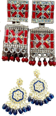 Hernger traders Simple Elegant Versatile Earring for Women Cubic Zirconia Alloy Earring Set