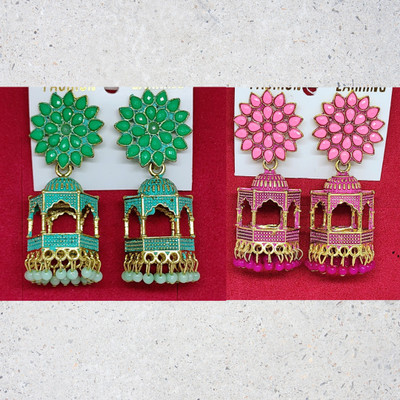 sobhanam E-Combo-GP-004 Alloy Jhumki Earring