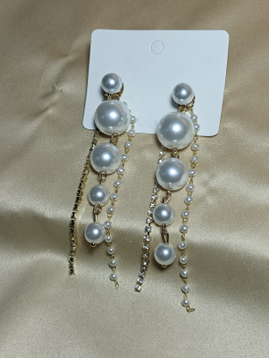 LuQzora Finds 1313 Pearl Alloy Stud Earring