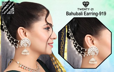 ABHINANDAN Oxodised Bahubali Alloy Artificial Traditional Design Earrings Alloy Earring Set Alloy Jhumki Earring, Chandbali Earring, Earring Set