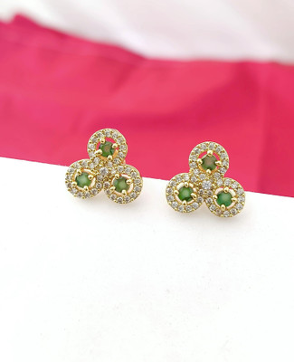KAKOSHI IMITATION WOMEN STUD Diamond Brass Stud Earring