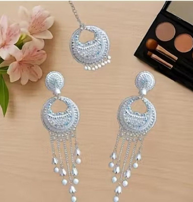 TIGENECY SN-EAR-NO-18-2 Cubic Zirconia Alloy Jhumki Earring