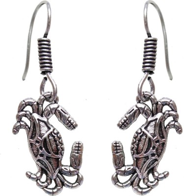 Lucky Jewellery Lucky Jewellery Black Metal Silver Oxidised Earring Alloy Drops & Danglers