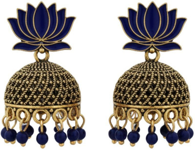 UNIKART BY SAHA Earring Blue Brass Jhumki Earring