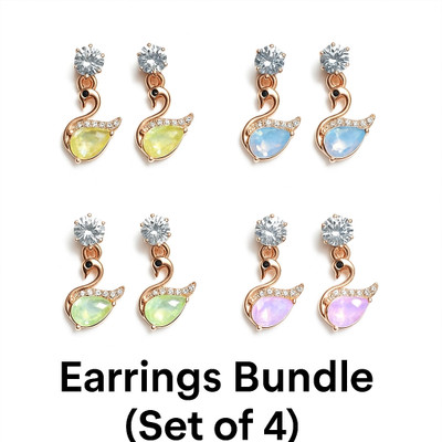 Sutuki Night Fall Alloy Drops & Danglers, Earring Set