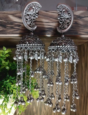 ROYCollectionRC O-14 German Silver Jhumki Earring