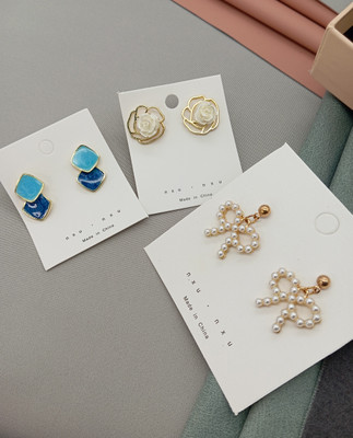 shankhraj mall WOMEN'S EARRING Metal Stud Earring