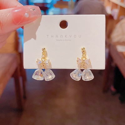 MAHADEV CREATION Winter Bell Earrings Crystal Alloy Stud Earring