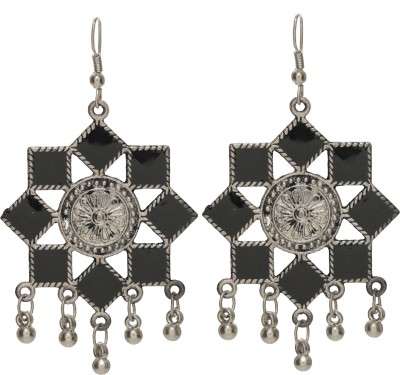 Bhupati Jewels Afghani, Sliver balck Earring set Alloy Earring Set