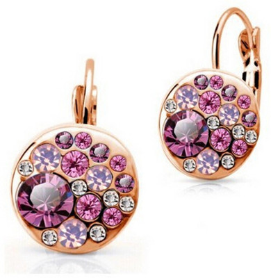 Vientiq UNIV_E009 Crystal Alloy Clip-on Earring