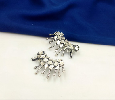 DVASU Bold Spike Cuff Earrings Brass Cuff Earring