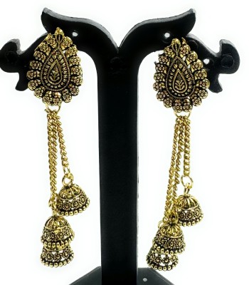 UWISH Uw Drop Oxi Gold Latkan earring Alloy Drops & Danglers