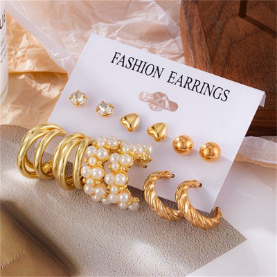 Designs By Jewels Galaxy Contemporary Set Brass Stud Earring, Drops & Danglers