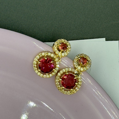 Charms Designer Crystal Diamond Alloy Drop Earring Diamond Alloy Stud Earring