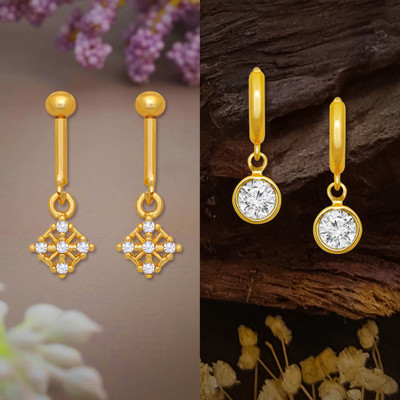 Drashti Collection Traditional Micron Plated Premium Earrings Collection For Women And Girls Brass Stud Earring