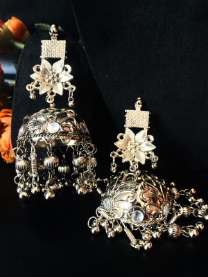 MK Collections Earrings Traditional Jhumka Alloy Jhumki Earring