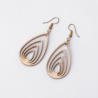 lob Handmade Wood Earring Set