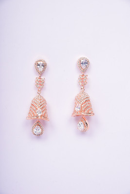Namokriti Jhumka Earring Cubic Zirconia, Ruby Alloy Drops & Danglers, Jhumki Earring, Earring Set